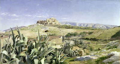 View towards the Acropolis by Peder Monsted